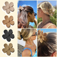 AWAYTR hair clip brown matte with reliable grip on hair