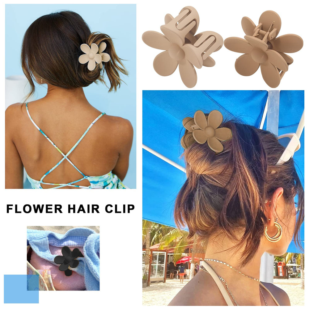 AWAYTR hair clip khaki matte shown for versatile wear
