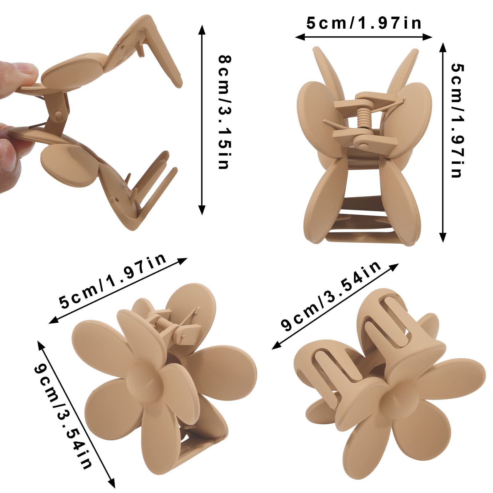 AWAYTR four-pack of hair clips in multiple colors for outfits
