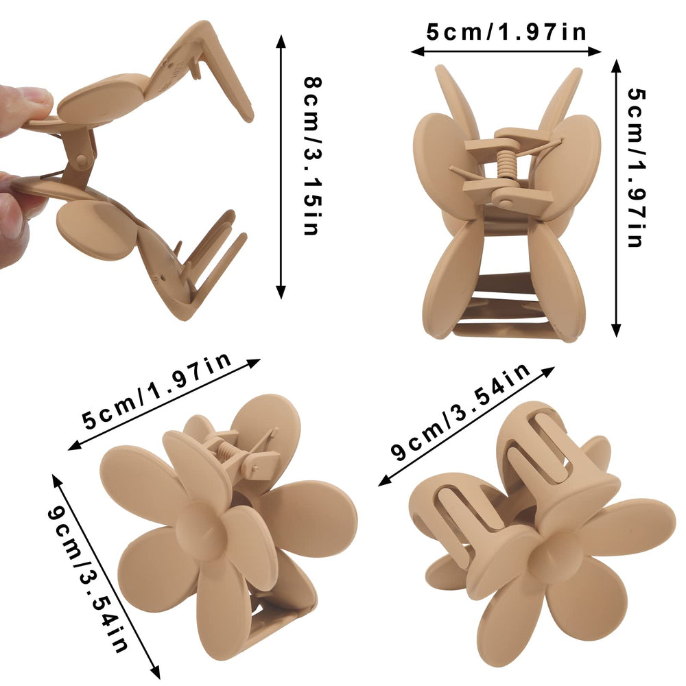 AWAYTR four-pack of hair clips in multiple colors for outfits
