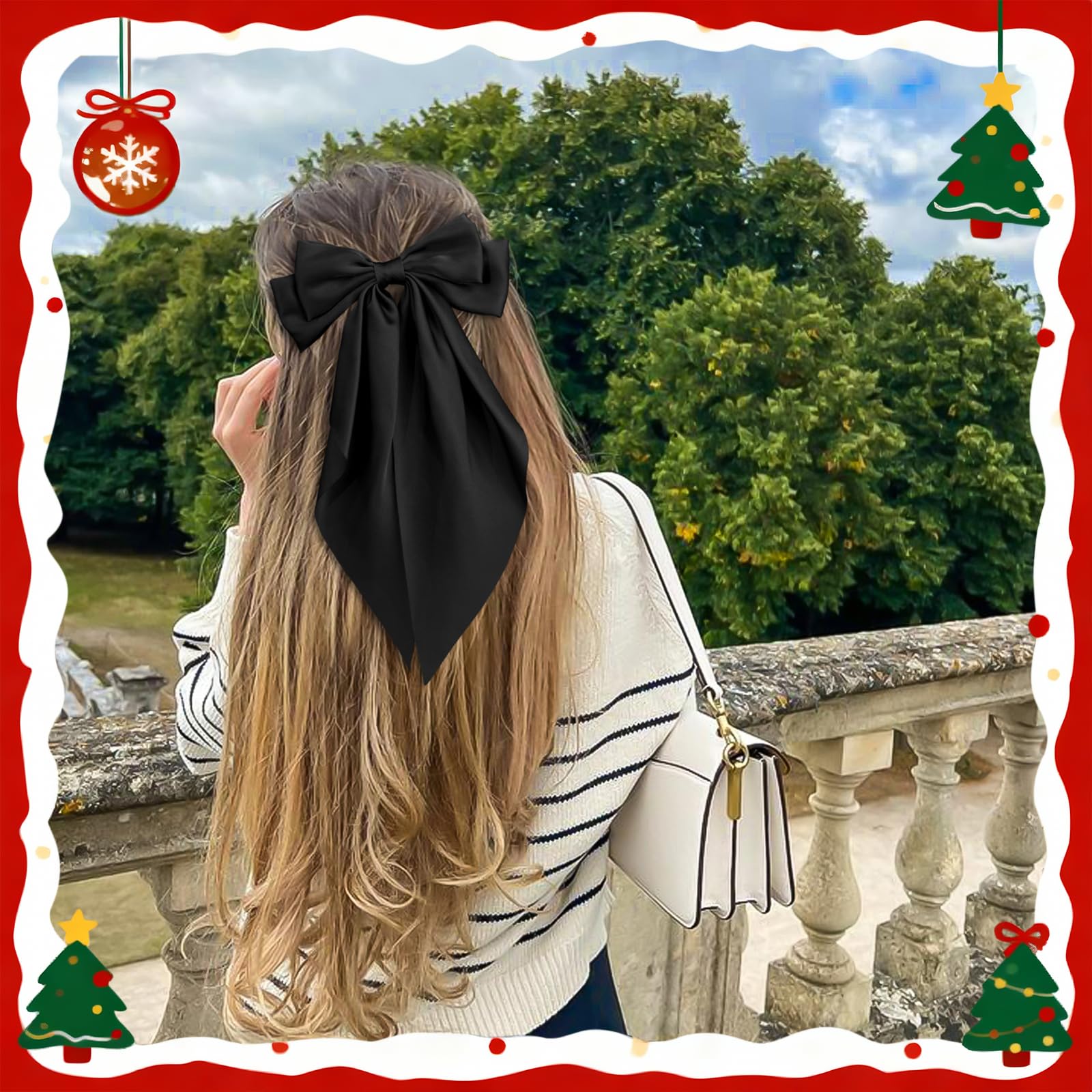 AWAYTR hair clip worn in style demonstrates comfortable all-day hold.