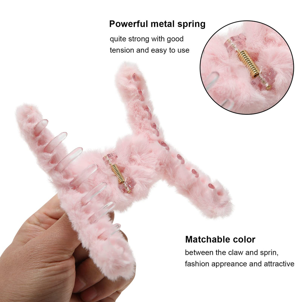 AWAYTR large claw hair clip grey offers secure grip for voluminous hair in daily wear.