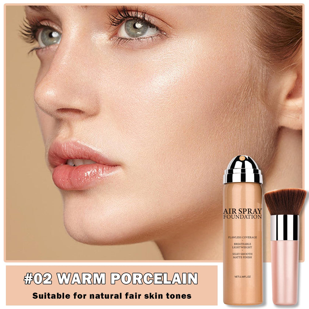 AWCCXMYM Flawless AirBrush spray application demonstrates easy mist for smooth coverage.