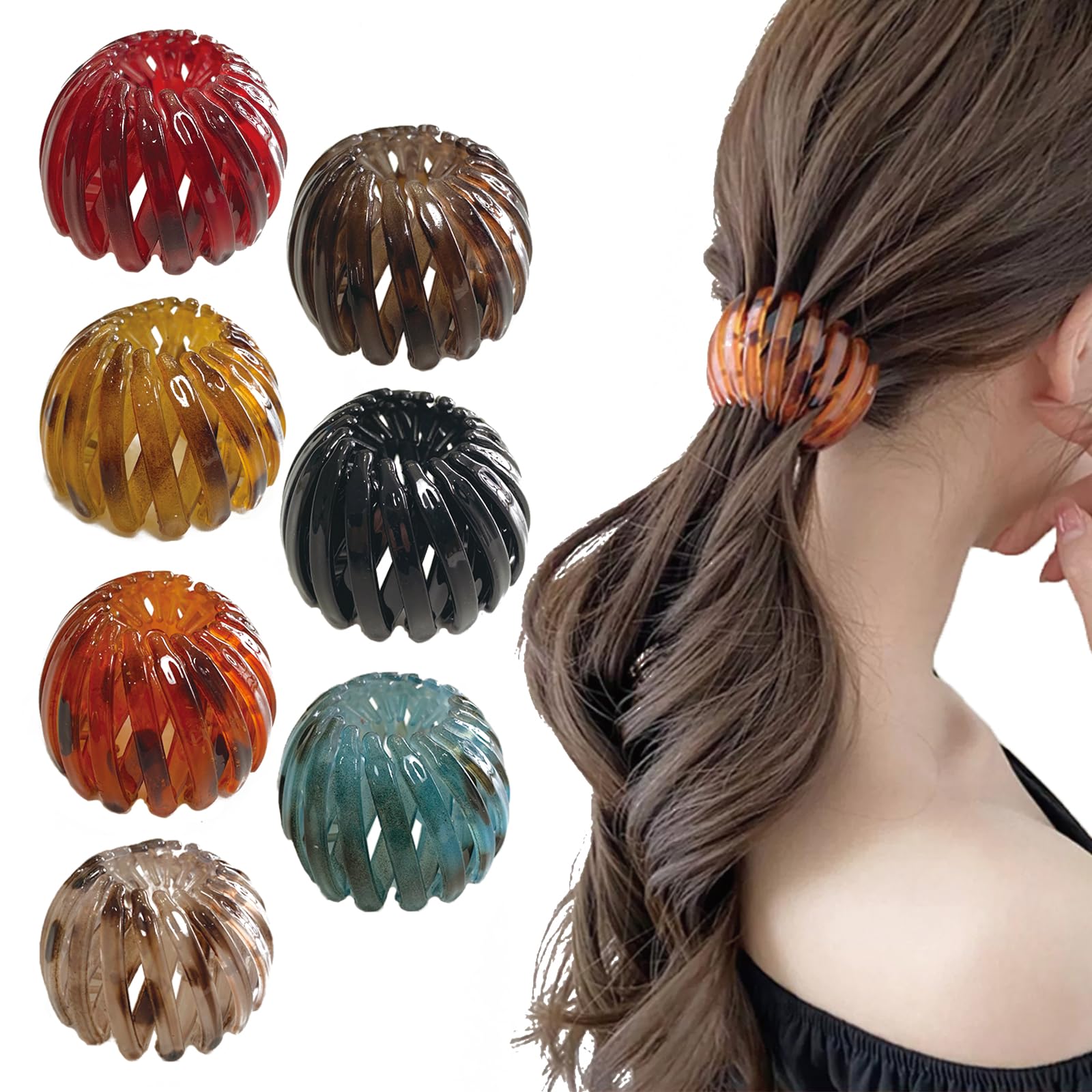 Aweoisa Bird Nest Clip closeup showing strong grip for secure styling.