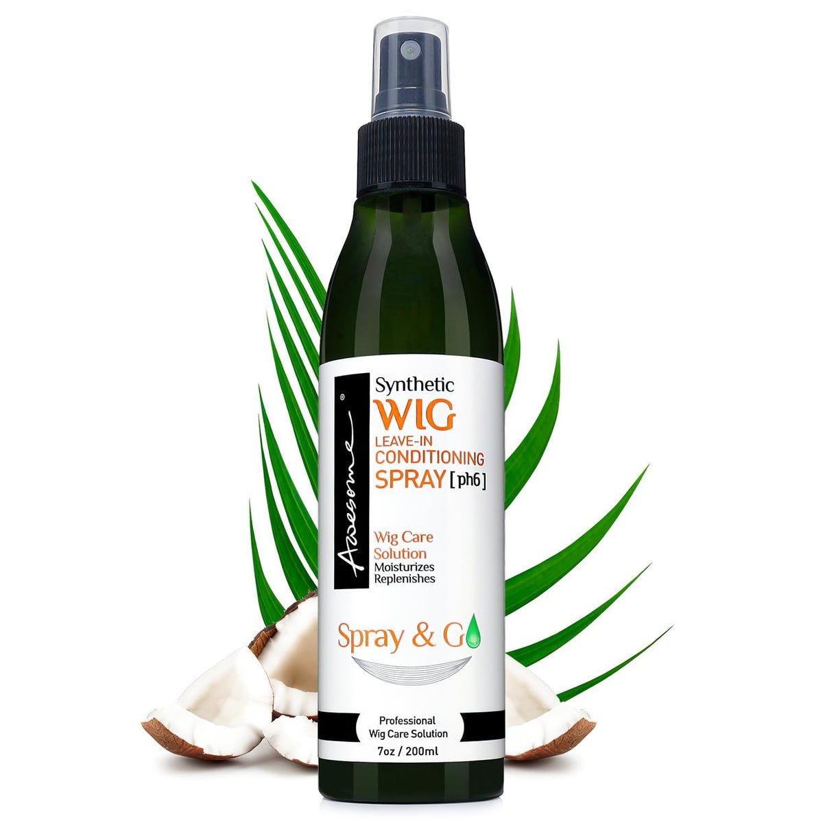 Awesome wig leave-in conditioner spray bottle helps detangle and moisturize synthetic wigs.