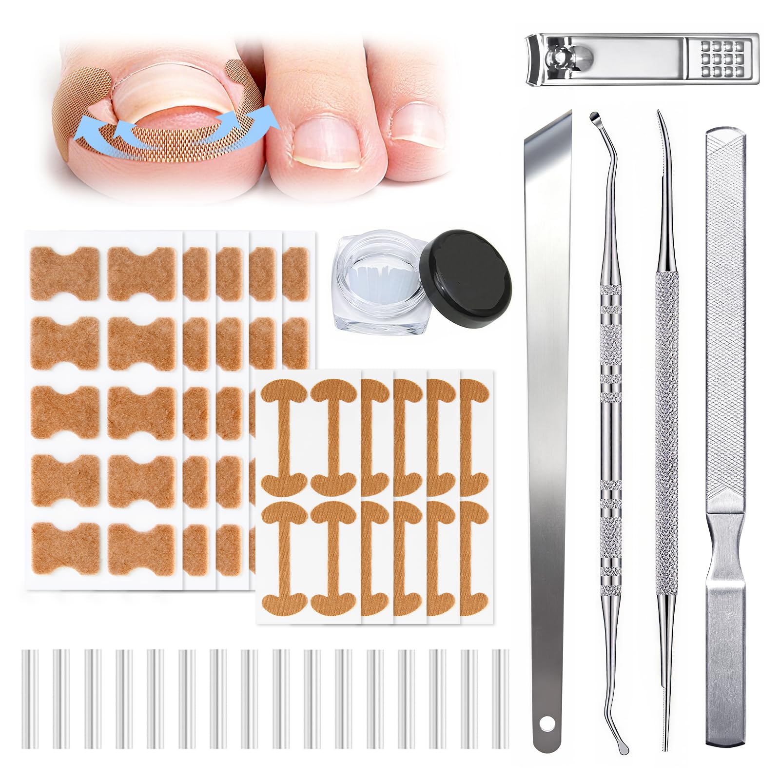 awrose ingrown toenail corrector set packaged for at-home care
