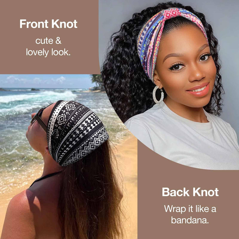 Awumbuk non-slip sweat-absorb headband provides secure fit during activity.
