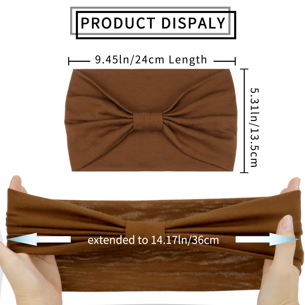 Awumbuk knotted headband soft turban stylish fit for yoga and errands