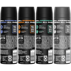 AXE aluminum-free body spray XL Apollo cedarwood sage image highlights rugged energy