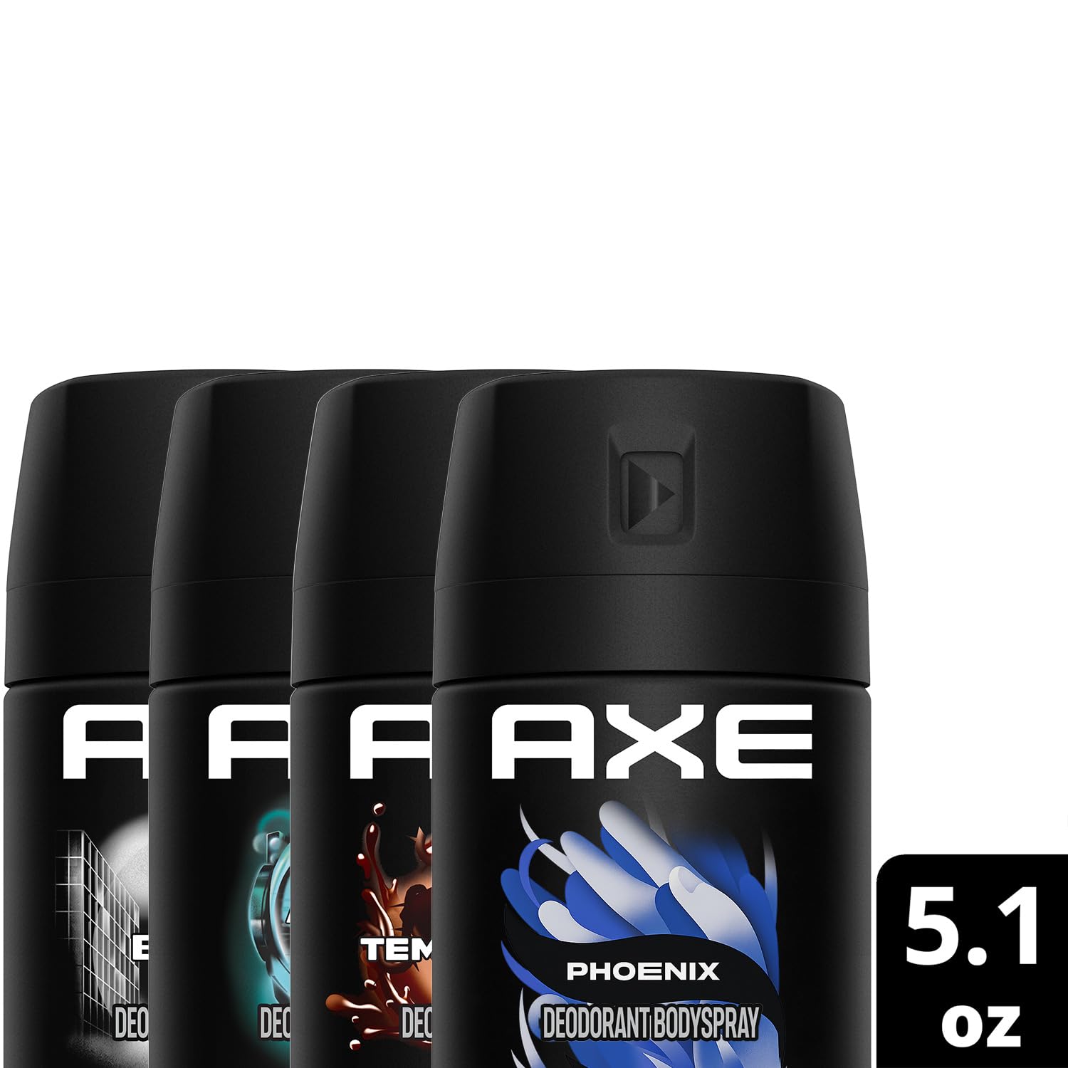 AXE aluminum-free body spray XL Variety Pack demonstrates multiple scent options