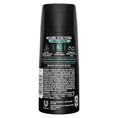 AXE Apollo spray-application demonstrates easy, quick odor protection throughout the day.