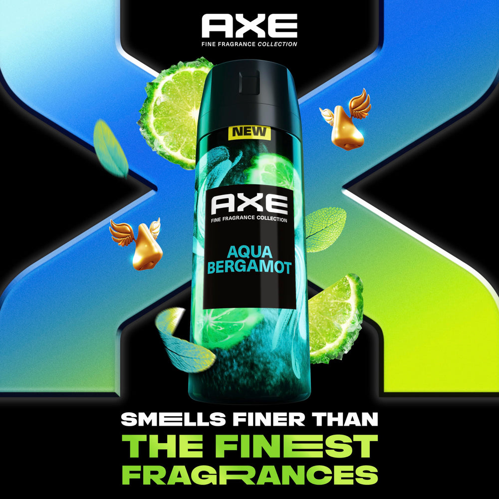 AXE Aqua Bergamot juniper aroma profile for a refreshing scent.