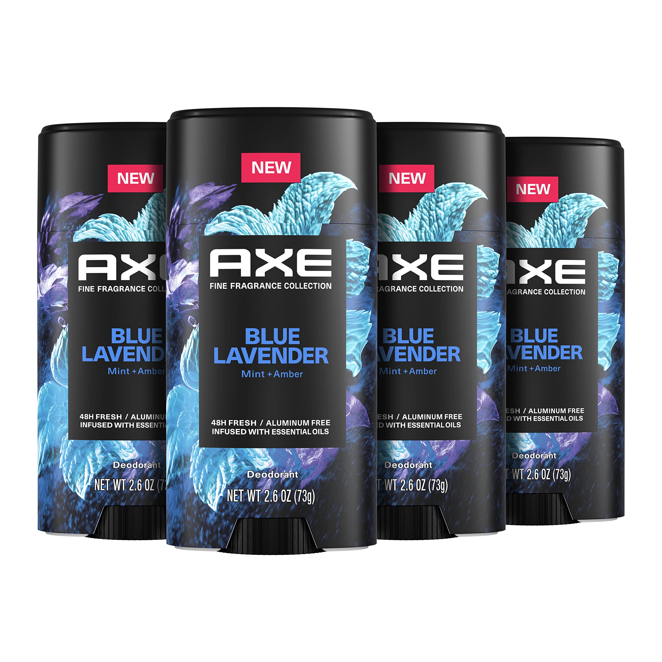 AXE Blue Lavender deodorant stick close-up showing odor protection