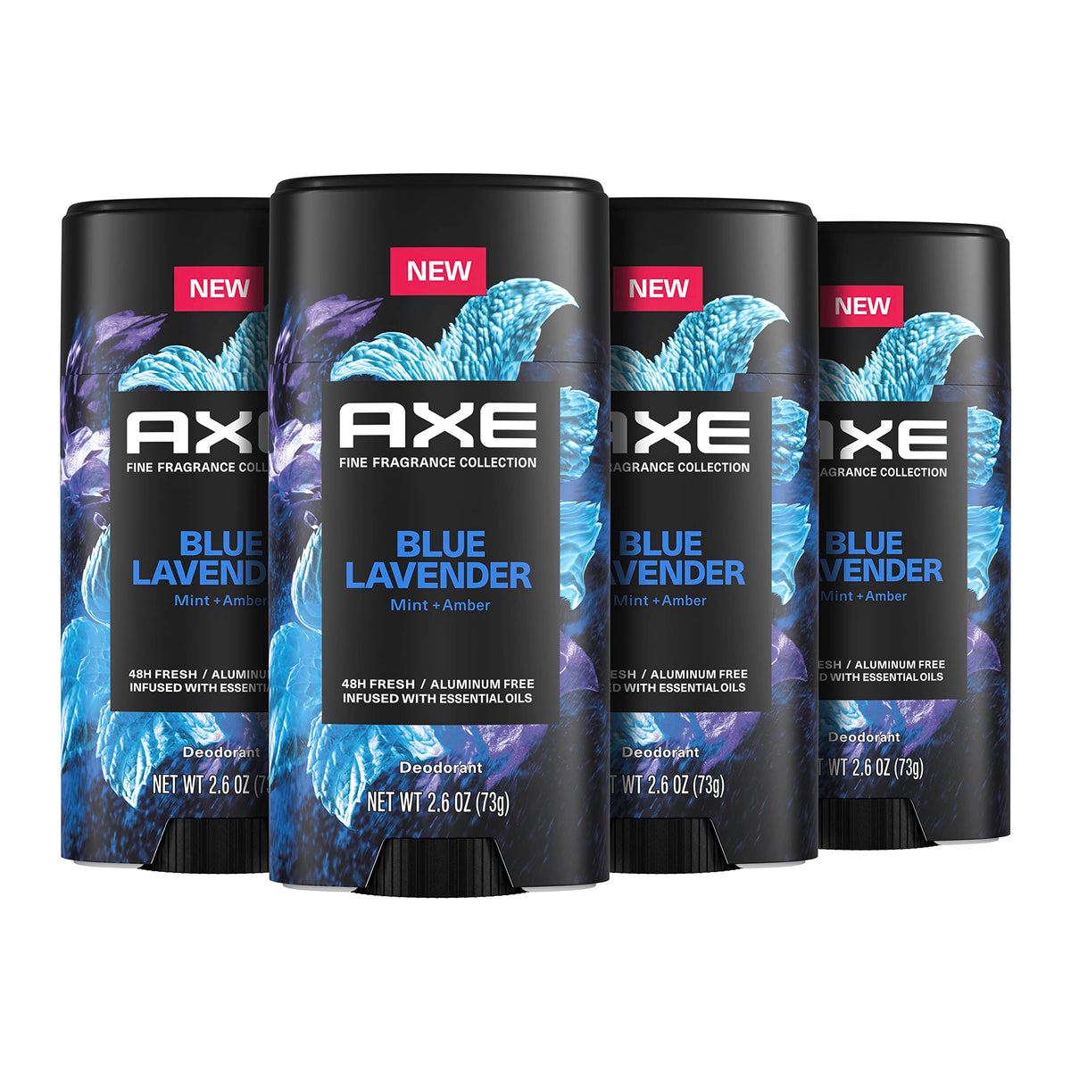 AXE Blue Lavender deodorant stick close-up showing odor protection