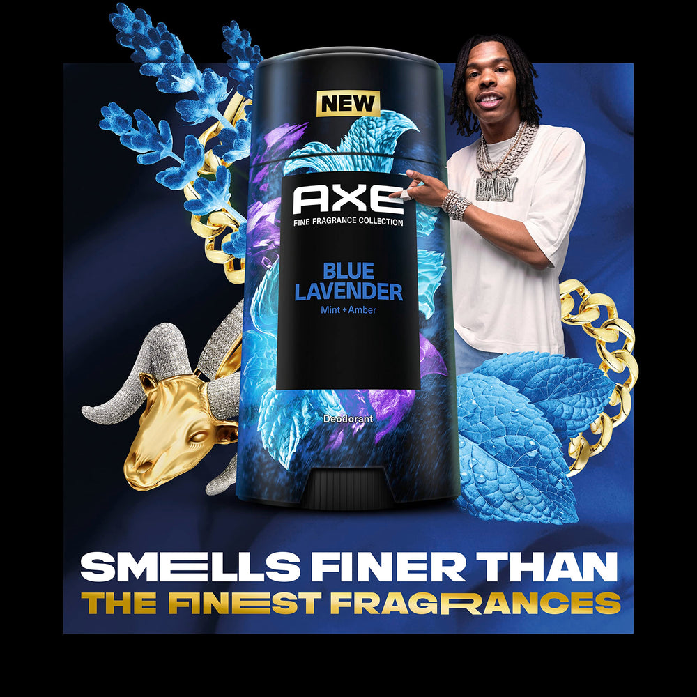 AXE Blue Lavender deodorant stick packaging highlights 2.6 oz