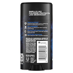 AXE Blue Lavender deodorant stick twist-up mechanism during application