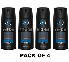 Pack of four AXE Bodyspray Anarchy cans ready for sharing or on-the-go.