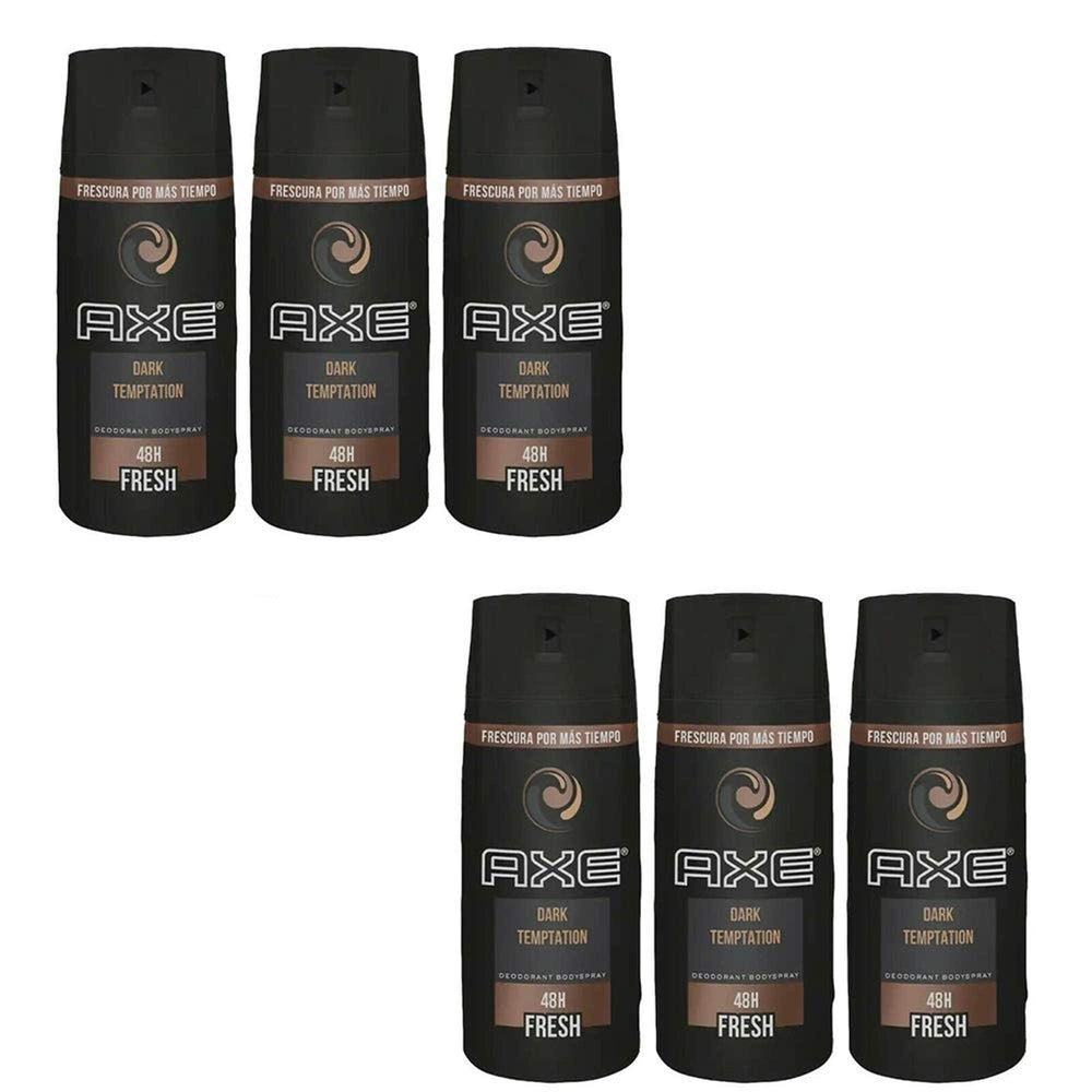 AXE Dark Temptation 4 oz pack front showing value and portability.