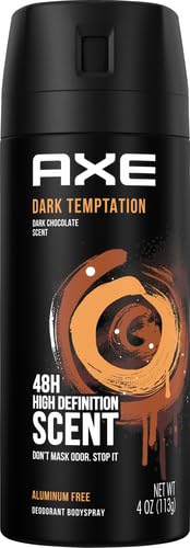 AXE Dark Temptation bottle on dresser for quick daily refresh.