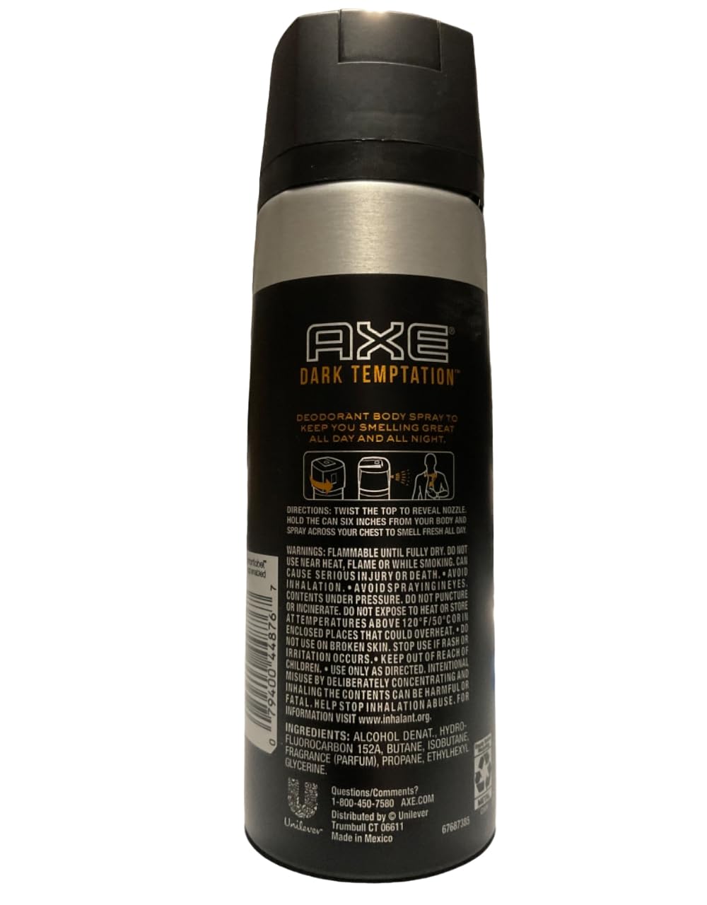 AXE Dark Temptation can design with recyclable packaging