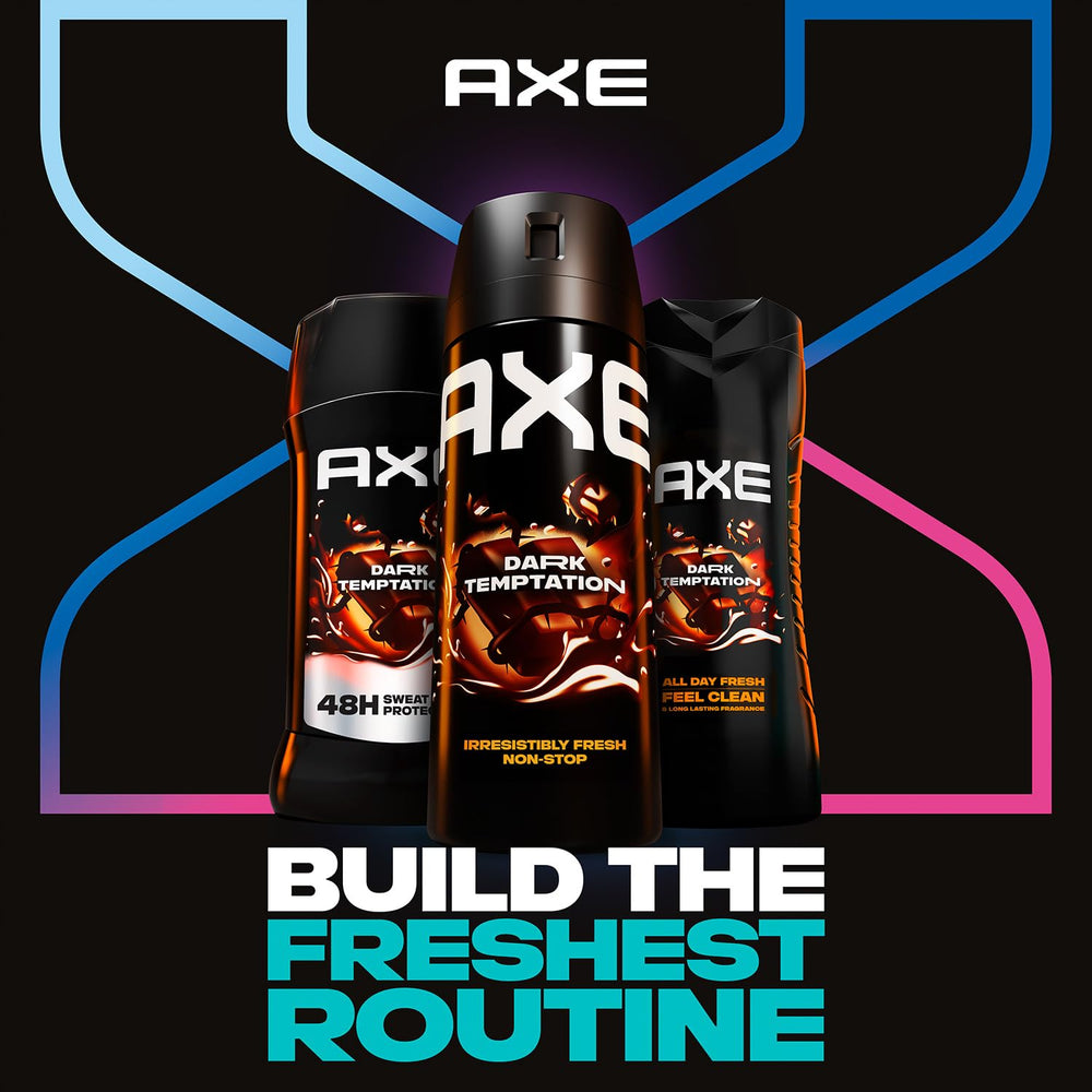 AXE Dark Temptation multipack layout conveys value and freshness
