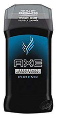 AXE Phoenix deodorant packaging highlighting aluminum-free formula and refreshing citrus-floral blend.