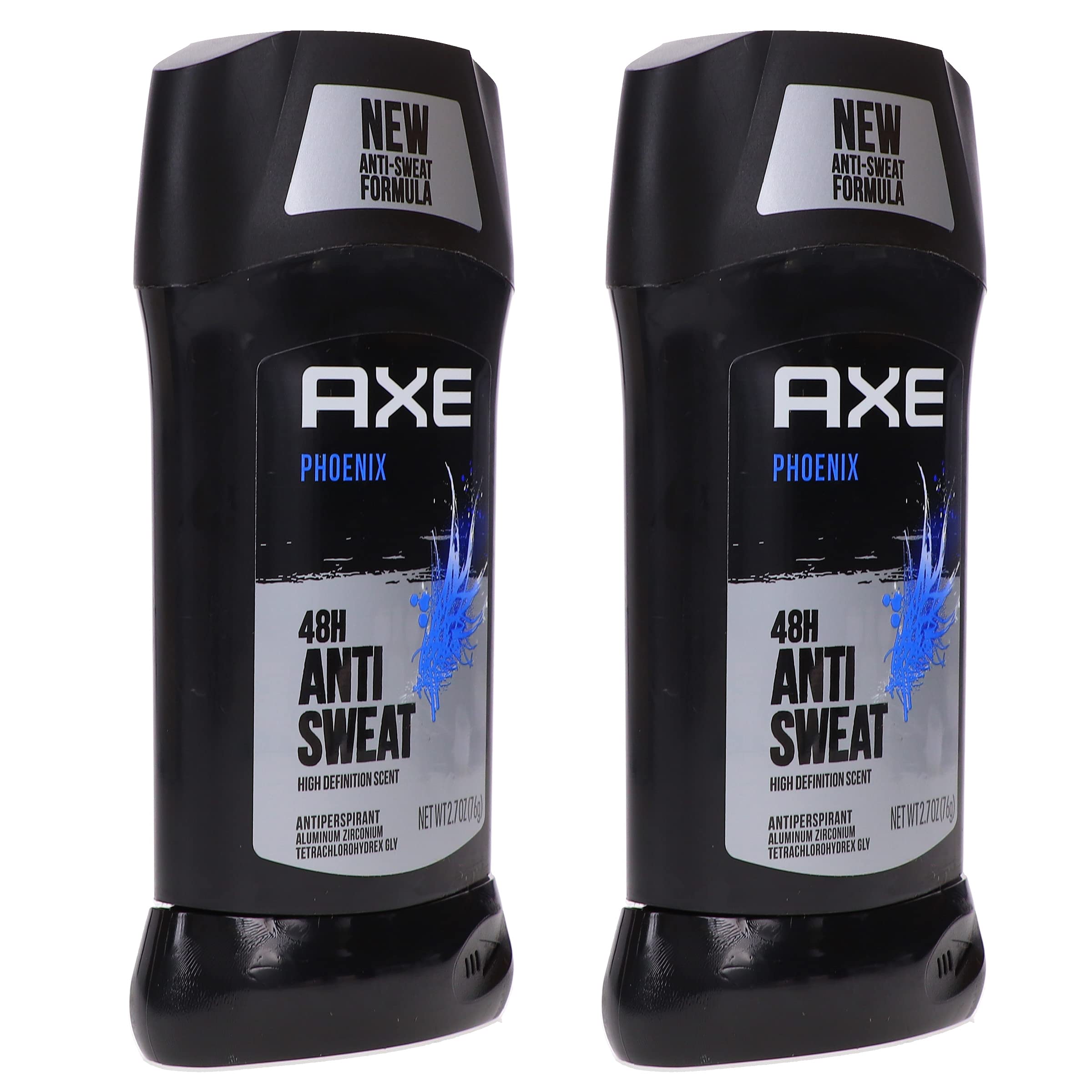 AXE Dry Phoenix packaging label emphasizes bold branding and clear usage notes