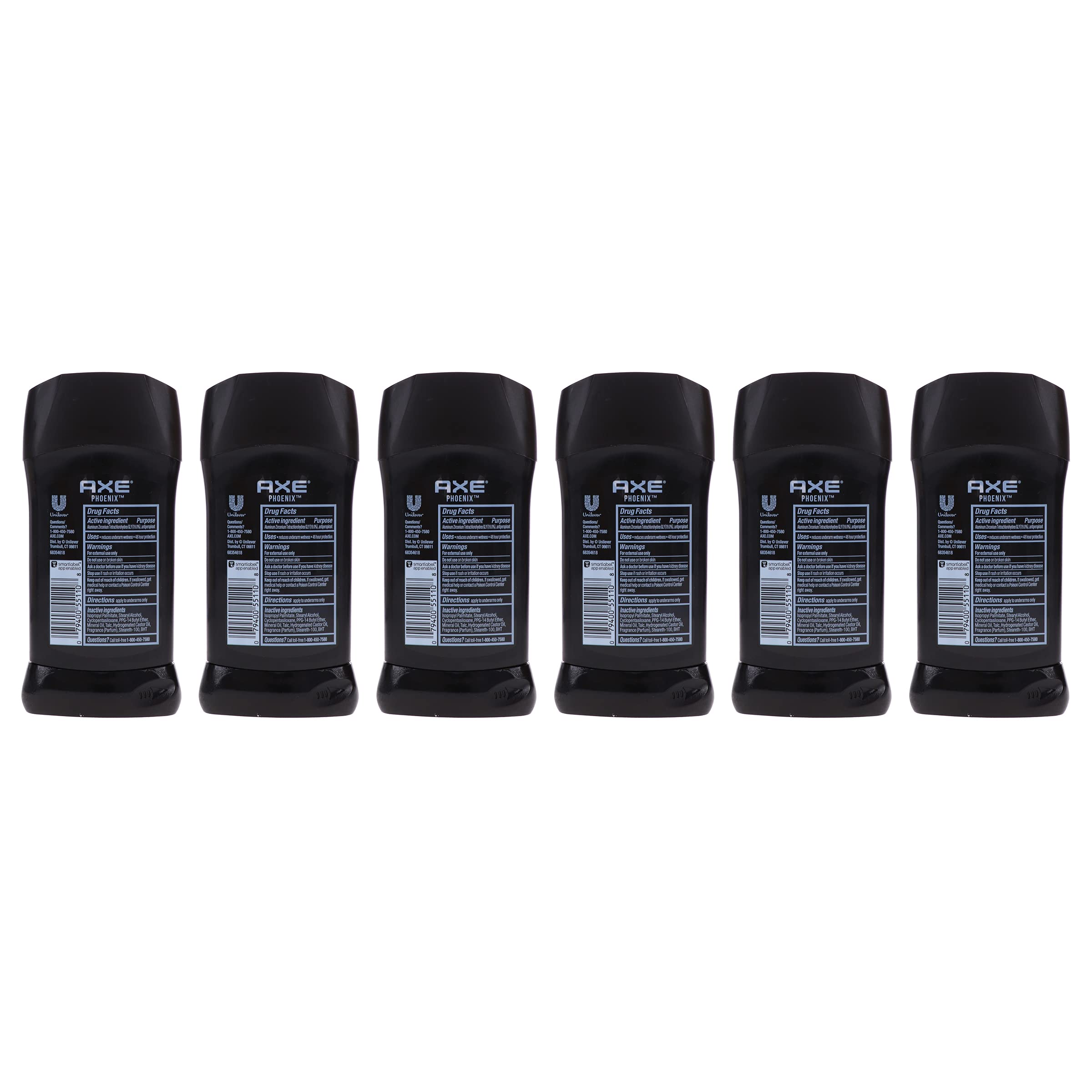 AXE Phoenix anti-perspirant-deodorant shown protecting against sweat and odor.
