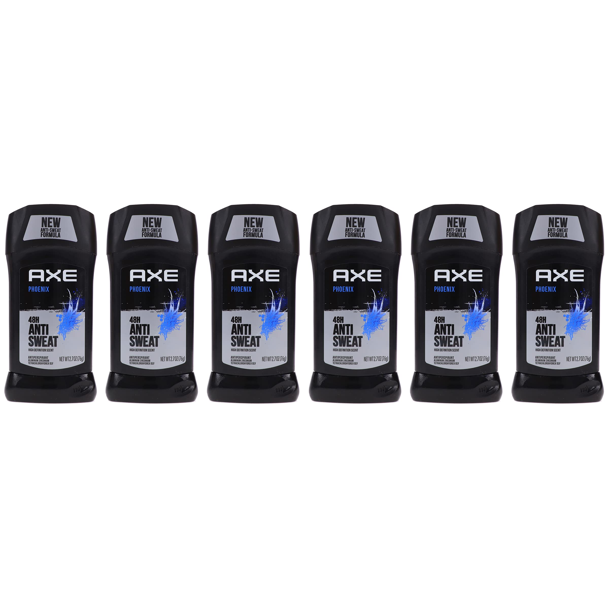 The AXE Phoenix pack of six ready for gym and travel freshness.