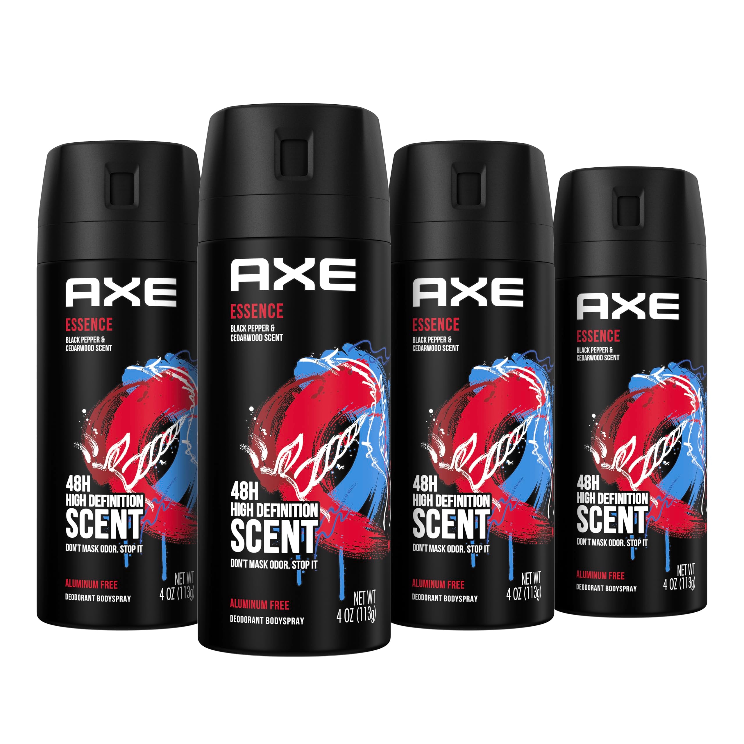 AXE Essence deodorant can front view promoting all-day freshness.