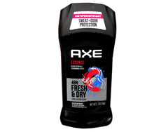 AXE Essence stick glide close-up emphasizes smooth application and dry feel.