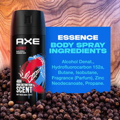 AXE Essence recyclable can image emphasizing eco-friendly packaging.