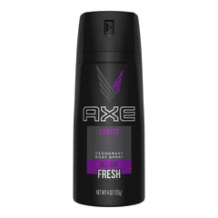 AXE Excite body spray 4oz can front for lasting freshness