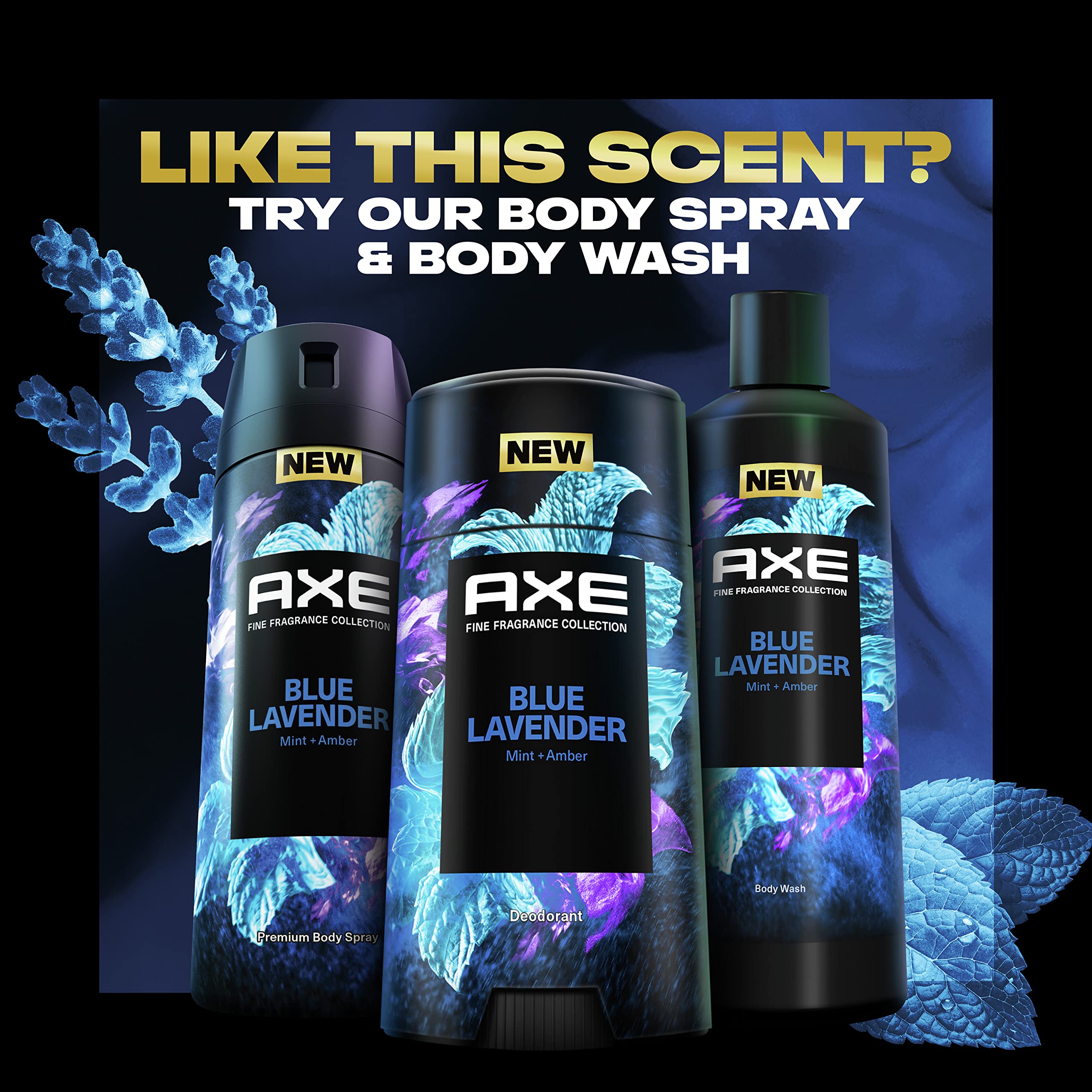 AXE Fine Fragrance Collection Blue Lavender Body Wash bottle preview