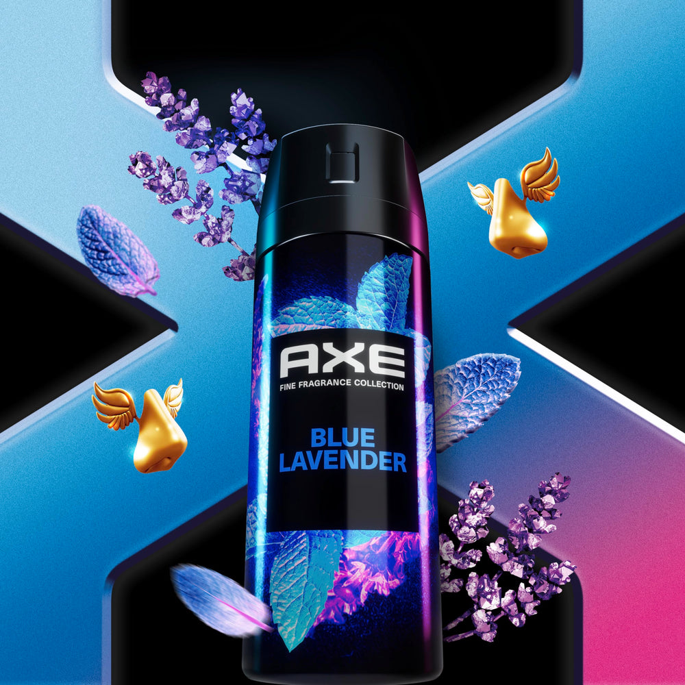 AXE Fine Fragrance Essential oils close-up showing fragrant ingredients.