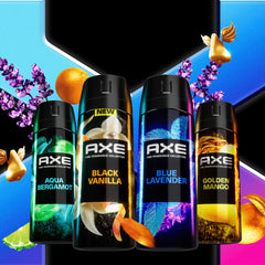 AXE Fine Fragrance Golden Mango bottle with tropical mango and mandarin notes.