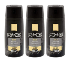 AXE Gold Oud Wood bottle close-up for long-lasting freshness and everyday confidence.