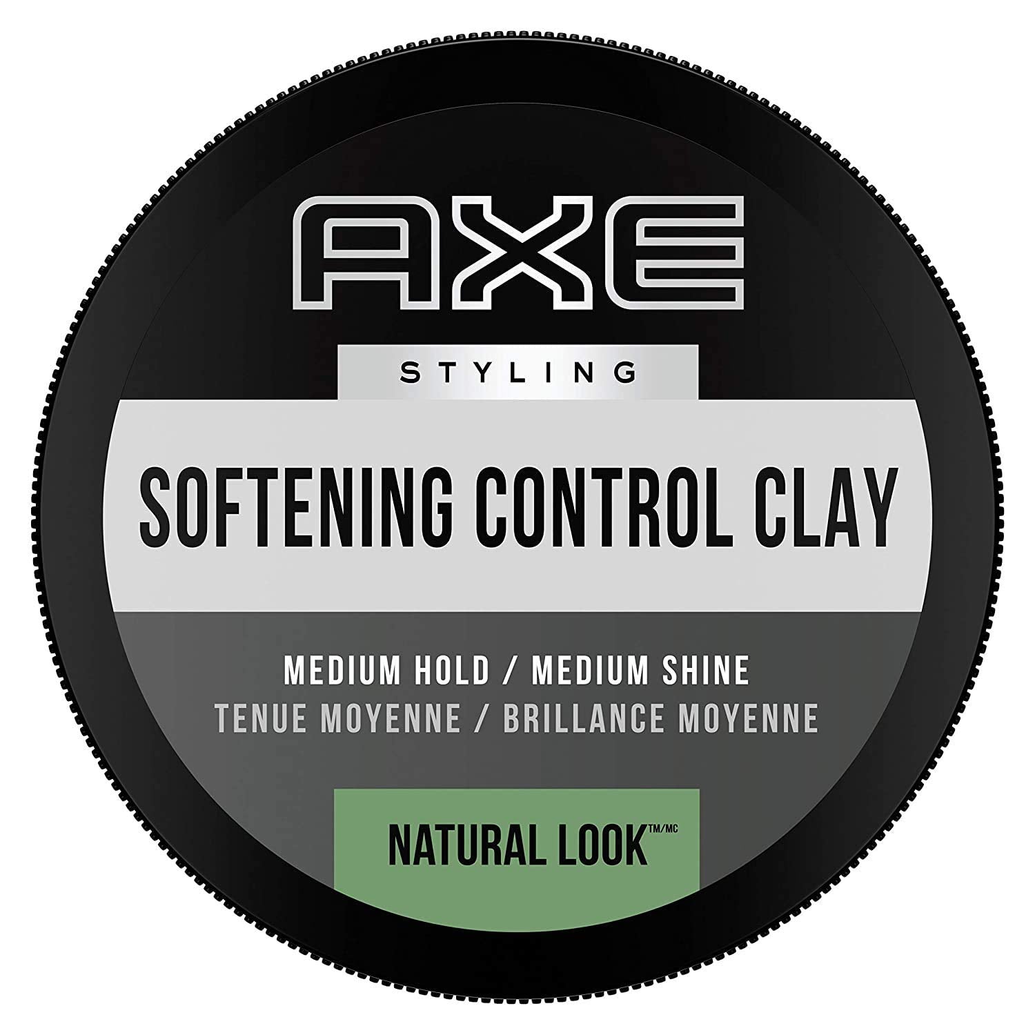 Axe natural look softening hair cream bottle delivering natural finish for short to mid-length hair.
