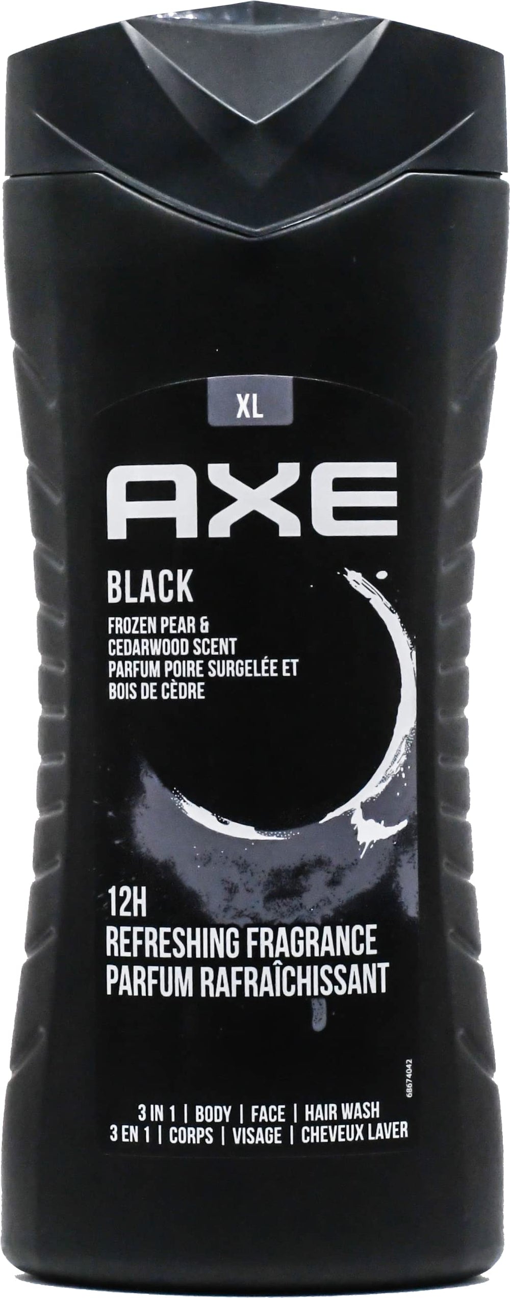 AXE 13.5 oz bottle design emphasizes value and convenience