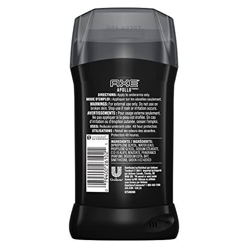 AXE Phoenix deodorant stick during application showing smooth clear glide.