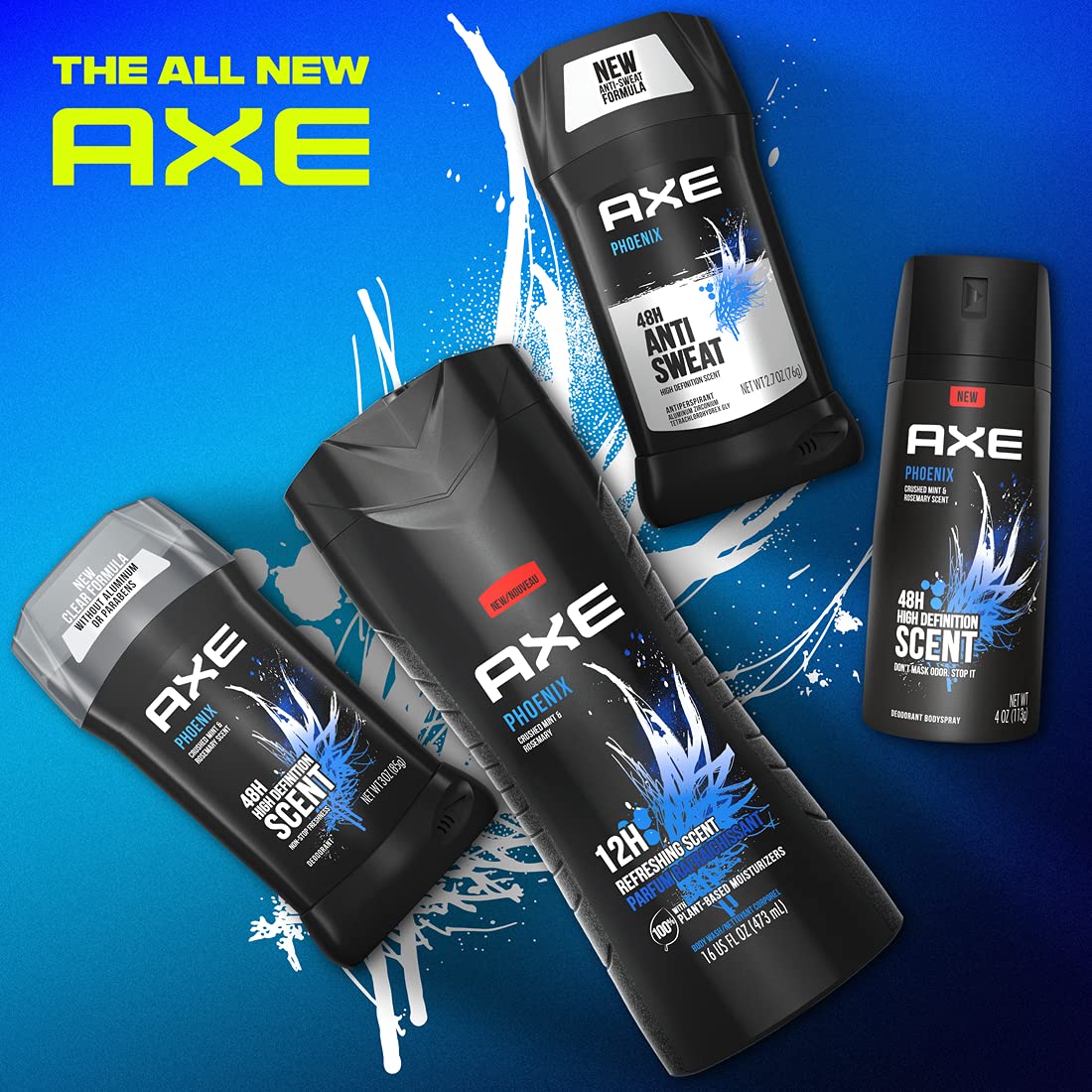 AXE Phoenix invisible-stick formula glides on smooth without residue