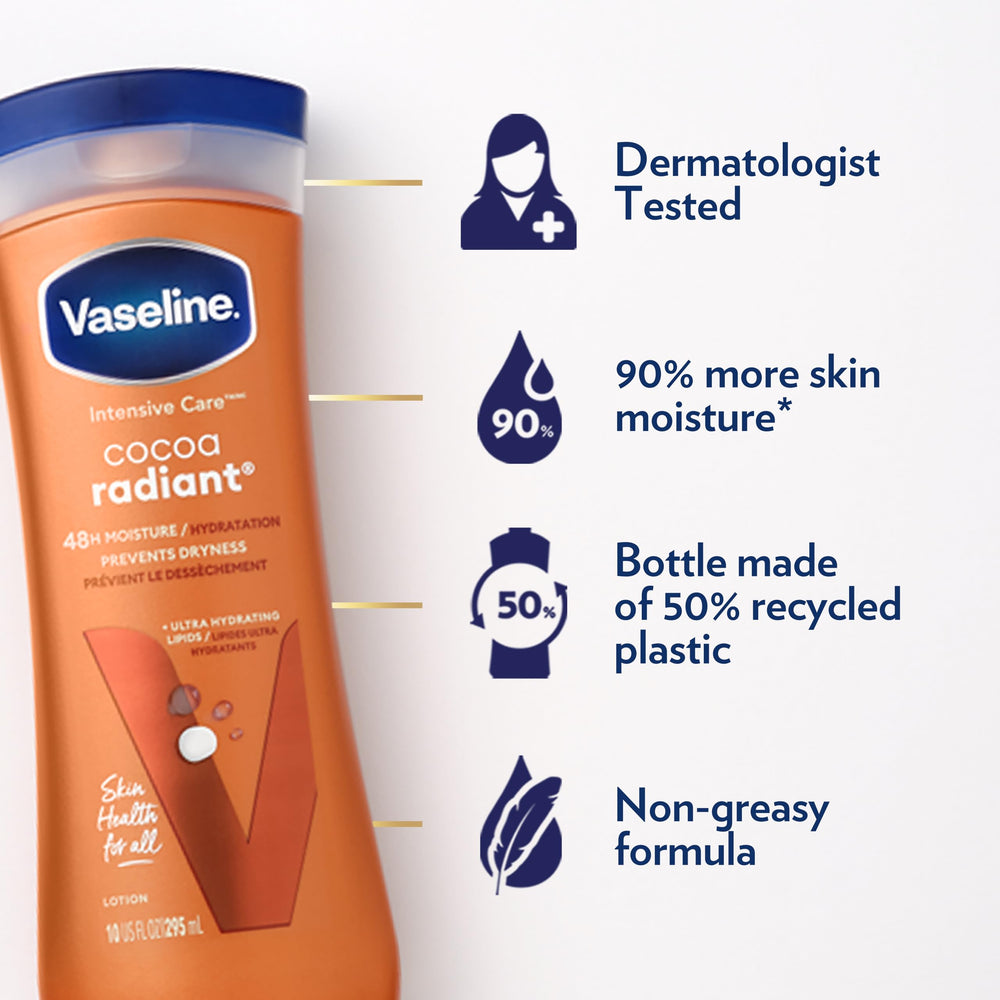 AXE Vaseline Cocoa Radiant 2-Pack lathering body with rich moisture