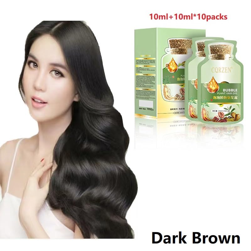 Axnzp Plant Hair Dye Formula delivers natural herbal essence for mild color results.