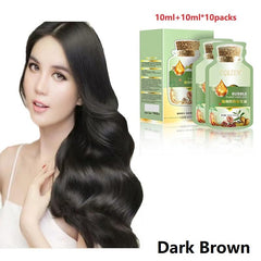 Axnzp Plant Hair Dye Formula delivers natural herbal essence for mild color results.