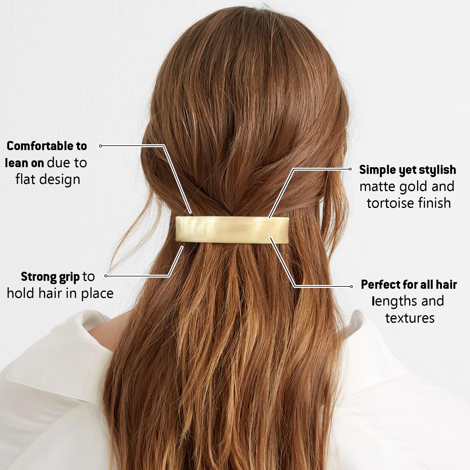 Ayesha updo half-up hair clip helps create effortless styles.