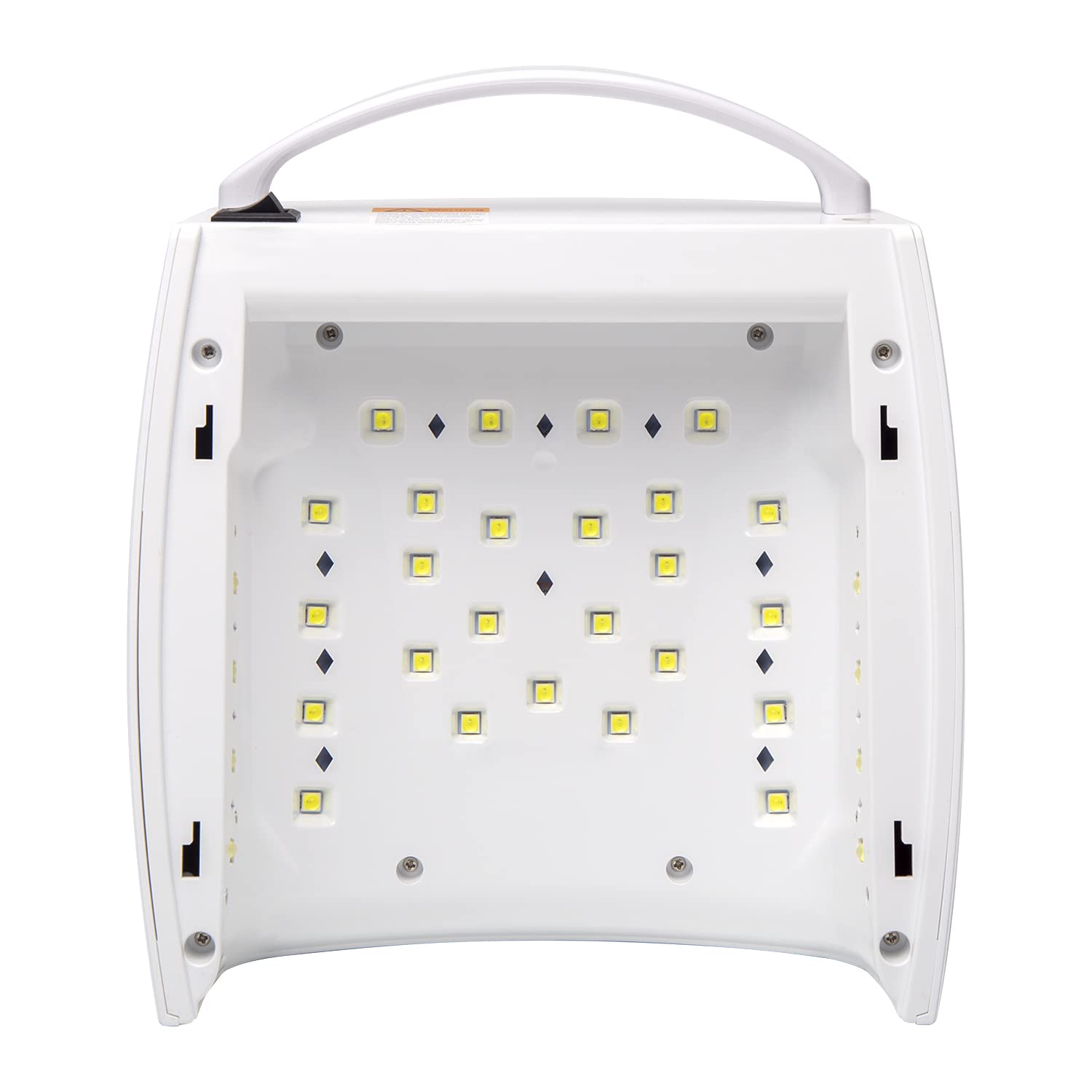 Ayshone 48W nail lamp with auto-sensor in action for hands-free curing.