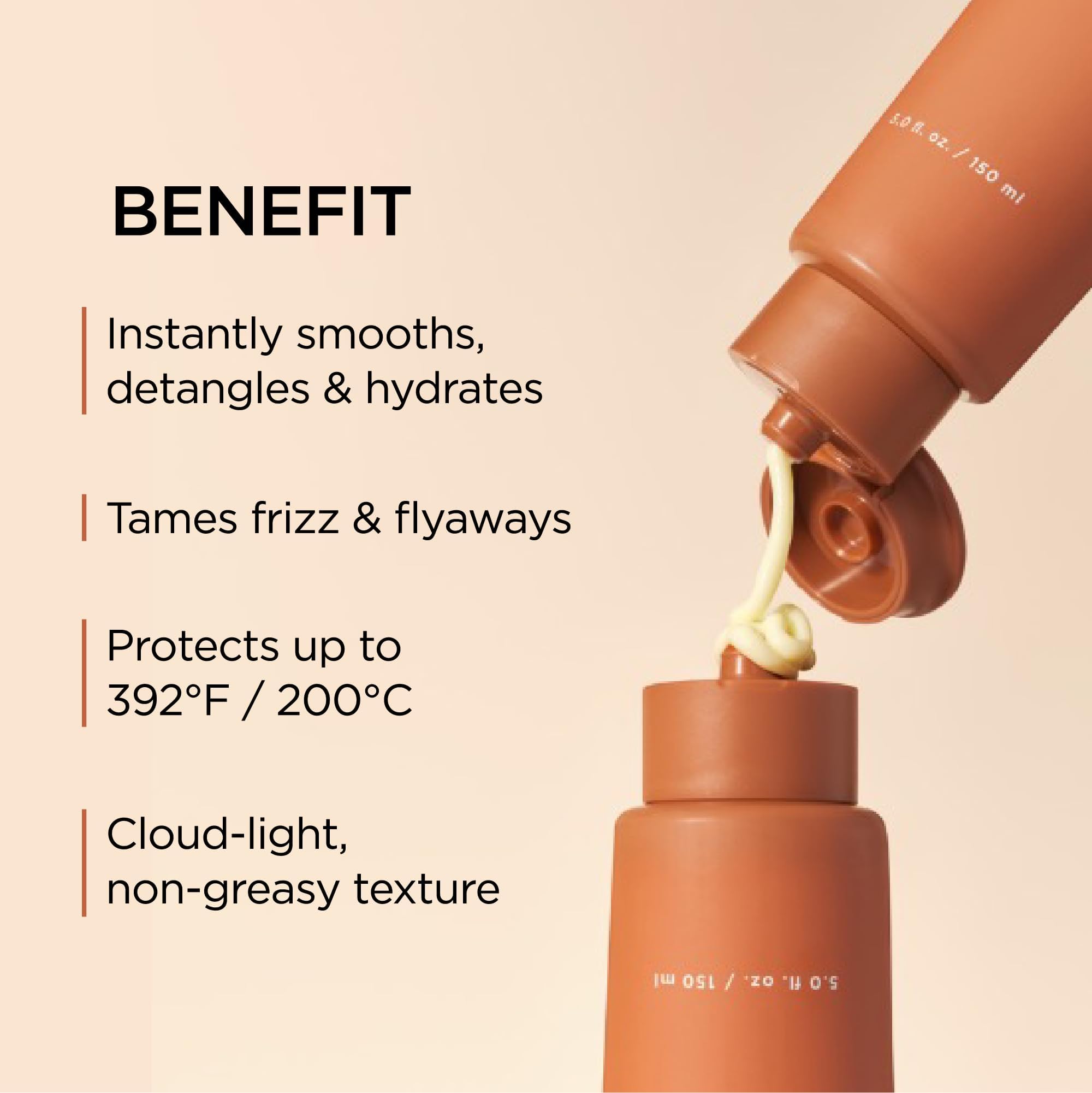 Hair styled with a blow-dryer to illustrate heat protection.