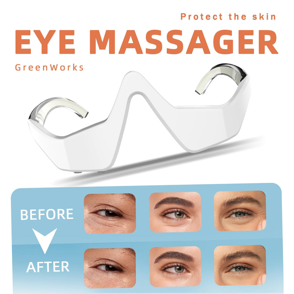 AYYHG Renewa Eyelift under-eye wrinkles demo with red light and microcurrent effects.