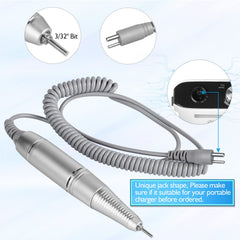 AZ GOGO 30000 RPM portable nail drill in use shows on-the-go precision.