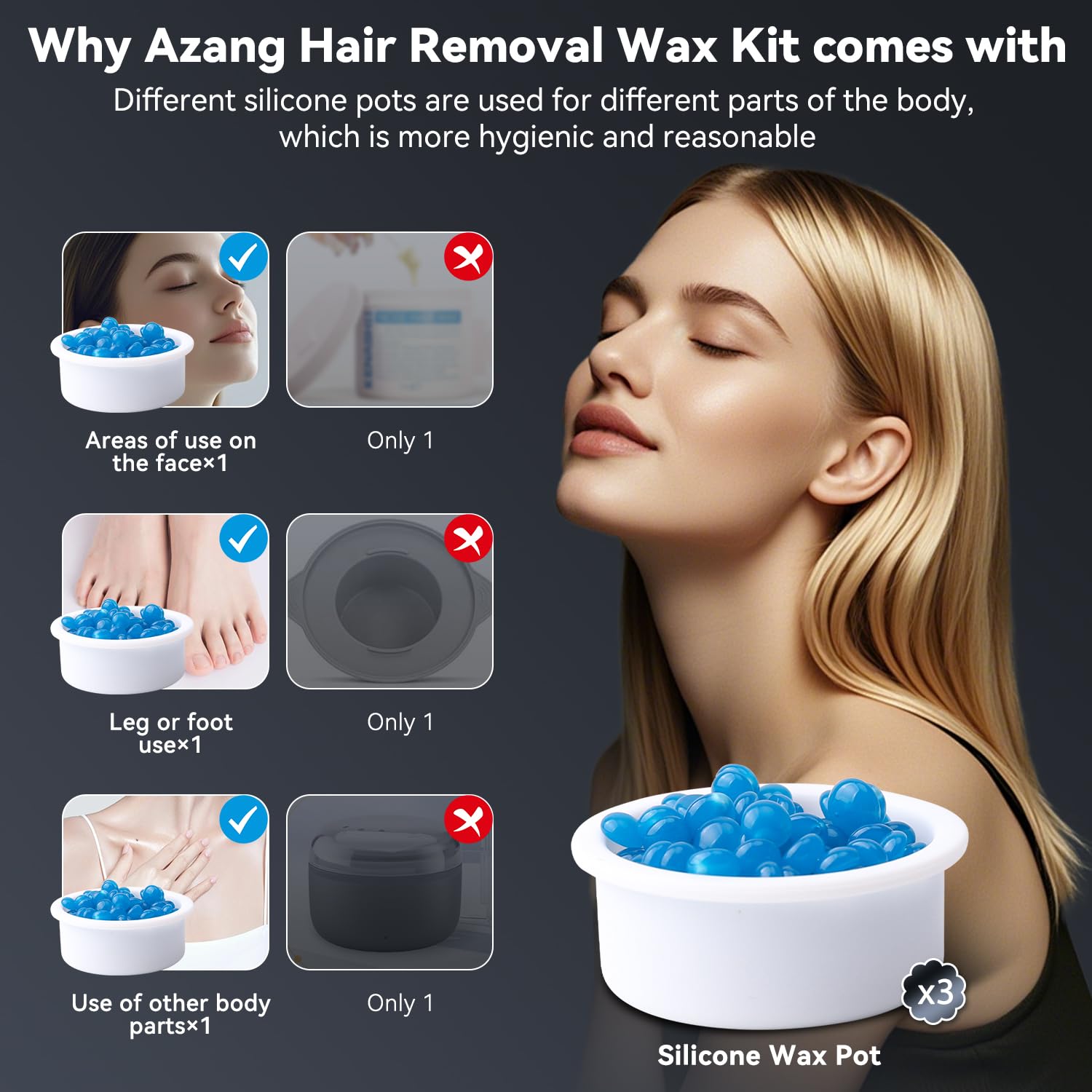 Azang nose hair sticks (12-count) for precise nostril grooming.